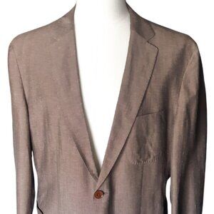 Hugo Boss SZ 44 2 Button Unstructured Sport Jacket Light Brown